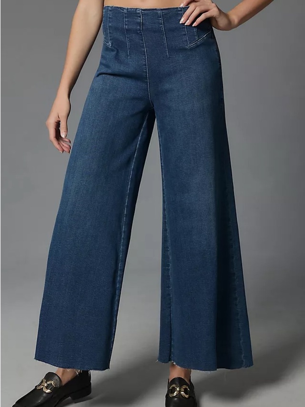 Anthropologie Pilcro The Trapeze High Rise A-Line Wide Leg Jeans Plus Size 32